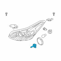 OEM Hyundai Kona Bulb Diagram - 18647-65009-K