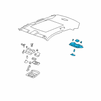 OEM Cadillac Reading Lamp Assembly Diagram - 25969723