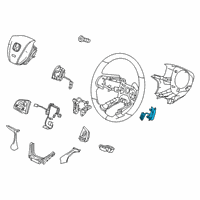 OEM Honda Pilot Switch Assy., R. Paddle Shift *NH900L* (DEEP BLACK) Diagram - 78560-THR-A01ZA