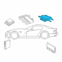 OEM 2010 Dodge Viper Module-Message Center Diagram - 5030349AC