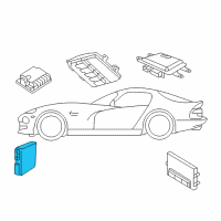 OEM 2004 Dodge Viper Module-KEYLESS Entry Receiver Diagram - 4686669AC