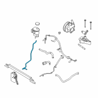 OEM 2009 Ford Flex Upper Return Hose Diagram - 9G1Z-3A713-A