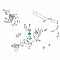 OEM Kia Telluride Gasket-WITH/OUTLET Fitting Diagram - 256123L300