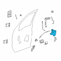 OEM Ford Excursion Latch Assembly Diagram - 6C3Z-25219A64-BA