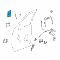 OEM 2007 Ford F-250 Super Duty Handle, Outside Diagram - 6C3Z-3622404-AVPTM