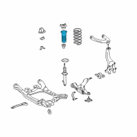 OEM Lexus GS350 Insulator, Front Coil Spring Diagram - 48157-30060