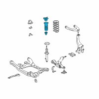 OEM 2018 Lexus RC350 Front Suspension Support Assembly Diagram - 48680-24110