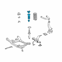 OEM 2016 Lexus GS450h Front Suspension Support Assembly Diagram - 48680-24110