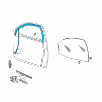 OEM 2003 Ford Taurus Run Channel Diagram - 4F1Z-5421597-AA