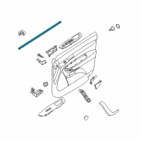OEM 2013 Kia Sorento WEATHERSTRIP-Front Door Belt Inside Diagram - 822312P000
