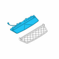 OEM 2014 BMW ActiveHybrid 7 Third Stoplamp Diagram - 63-25-7-187-221