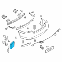 OEM 2020 Infiniti Q60 Side Obstacle Warning Sensor Assembly Diagram - 284K0-3JA7C