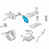 OEM Pontiac G6 Cover Assembly Gasket Diagram - 24435052