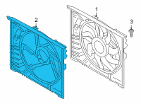 OEM 2022 BMW 330e xDrive FAN SHROUD Diagram - 17-42-8-477-382