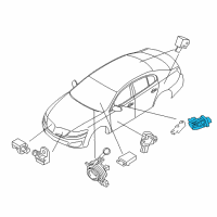 OEM 2010 Lincoln MKS Passenger Discriminating Sensor Diagram - AA5Z-14B422-B