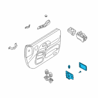 OEM 2002 Nissan Quest Lamp Assembly-Door Step Diagram - 26420-0B000