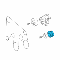 OEM 2007 Lexus LX470 Pulley Sub-Assy, Idler Diagram - 16604-0F010