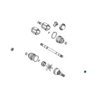 OEM 2003 Saturn Vue Axle Assembly Nut Diagram - 10257766