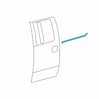 OEM 2006 Ford F-150 Belt Weatherstrip Diagram - 6L3Z-1825597-A