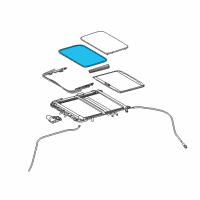 OEM 2018 Toyota Corolla Sunroof Glass Weatherstrip Diagram - 63251-02070