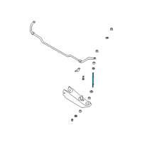 OEM 2000 Nissan Frontier Rod Assy-Connecting, Stabilizer Diagram - 54618-8B000