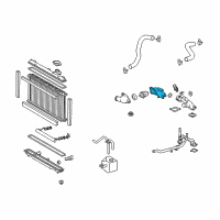 OEM 2000 Lexus SC400 Housing, Water Inlet Diagram - 16032-50110