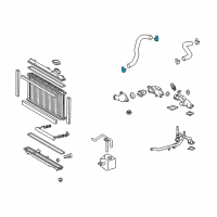 OEM 2016 Lexus GX460 Clip, Hose Diagram - 90466-A0026