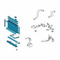 OEM 2006 Lexus GS430 Radiator Assembly Diagram - 16400-50340