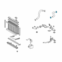 OEM 2006 Lexus GX470 Clip, Hose Diagram - 90466-41008