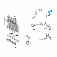 OEM 2006 Lexus GS430 Hose, Radiator, NO.1 Diagram - 16571-50230