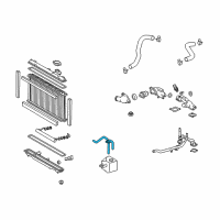 OEM Lexus GS430 Tank Assy, Radiator Reserve Diagram - 16470-50150