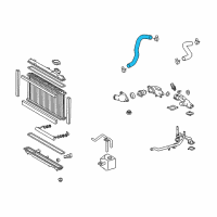 OEM 2006 Lexus GS430 Hose, Radiator, NO.2 Diagram - 16572-50210