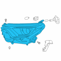 OEM 2018 Toyota RAV4 Composite Headlamp Diagram - 81110-0R080