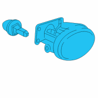 OEM Chevrolet Cavalier Fog Lamp Assembly Diagram - 22622589