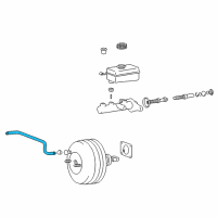 OEM 2002 Hyundai XG350 Hose Assembly-Brake Booster Vacuum Diagram - 59130-39000