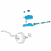 OEM 2002 Hyundai XG350 Cylinder Assembly-Brake Master Diagram - 58510-39300