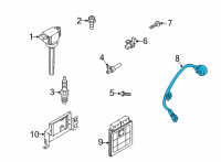 OEM 2020 Hyundai Sonata Sensor-Knock Diagram - 39250-2J602