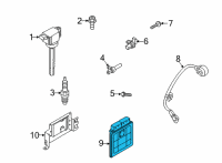 OEM 2020 Hyundai Sonata Electronic Control Unit Diagram - 39116-2J002