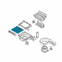 OEM Hyundai Santa Fe Air Filter Diagram - 2BF79-AQ000