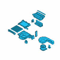 OEM 2012 Hyundai Santa Fe Blower Unit Diagram - 97100-0W005