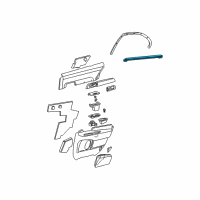 OEM 2001 Lincoln LS Belt Weatherstrip Diagram - XW4Z-5425860-AA