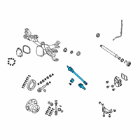 OEM 2021 Jeep Wrangler Axle Shaft Left Diagram - 68477137AA