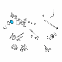 OEM 2021 Jeep Wrangler Gasket-Front Axle Cover Diagram - 68400380AA