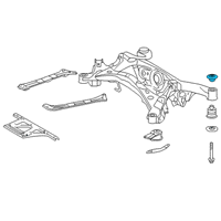 OEM 2015 Lexus RC F STOPPER, Rear Suspension Diagram - 52278-24010