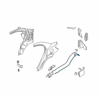 OEM 2006 Hyundai Accent Cable Assembly-Trunk Lid Release Diagram - 81280-1E000