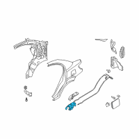 OEM 2011 Hyundai Accent Handle Assembly-Fuel Filler Trunk Lid Diagram - 81570-1G000