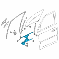 OEM 2019 Honda Passport Regulator Assembly, Left Front Door Diagram - 72251-TG7-A01