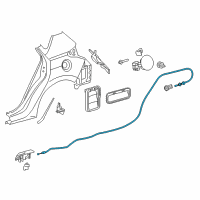 OEM Scion Release Cable Diagram - 77035-12700