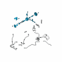 OEM Nissan Maxima Pump Assy-Power Steering Diagram - 49110-7Y000