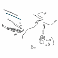 OEM 2021 Lexus RX450hL Wiper Blade Rubber, Right Diagram - 85213-0E011